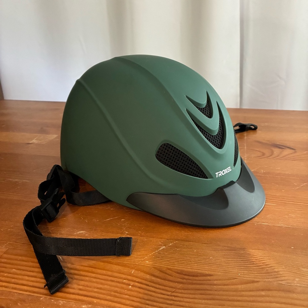 XL Troxel Horse Riding Helmet Green